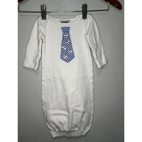 Mud Pie, Baby Boy Or Unisex 0-3 Month Baseball Gown - Picture 4 of 6